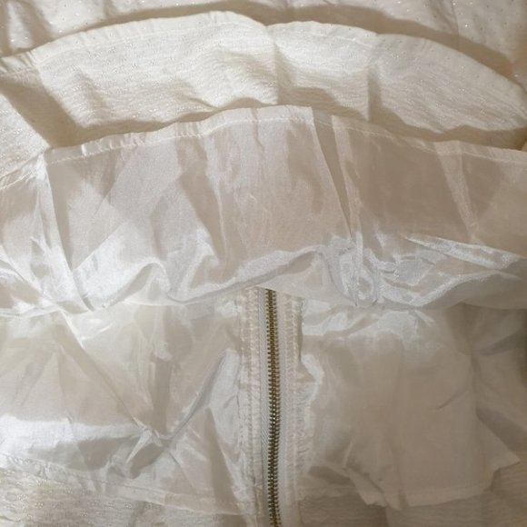 FOREVER21 US/UK-S AU 8-10 White Sleeveless Blouse w/ Brown Belt Zipped Back - Picture 13 of 14